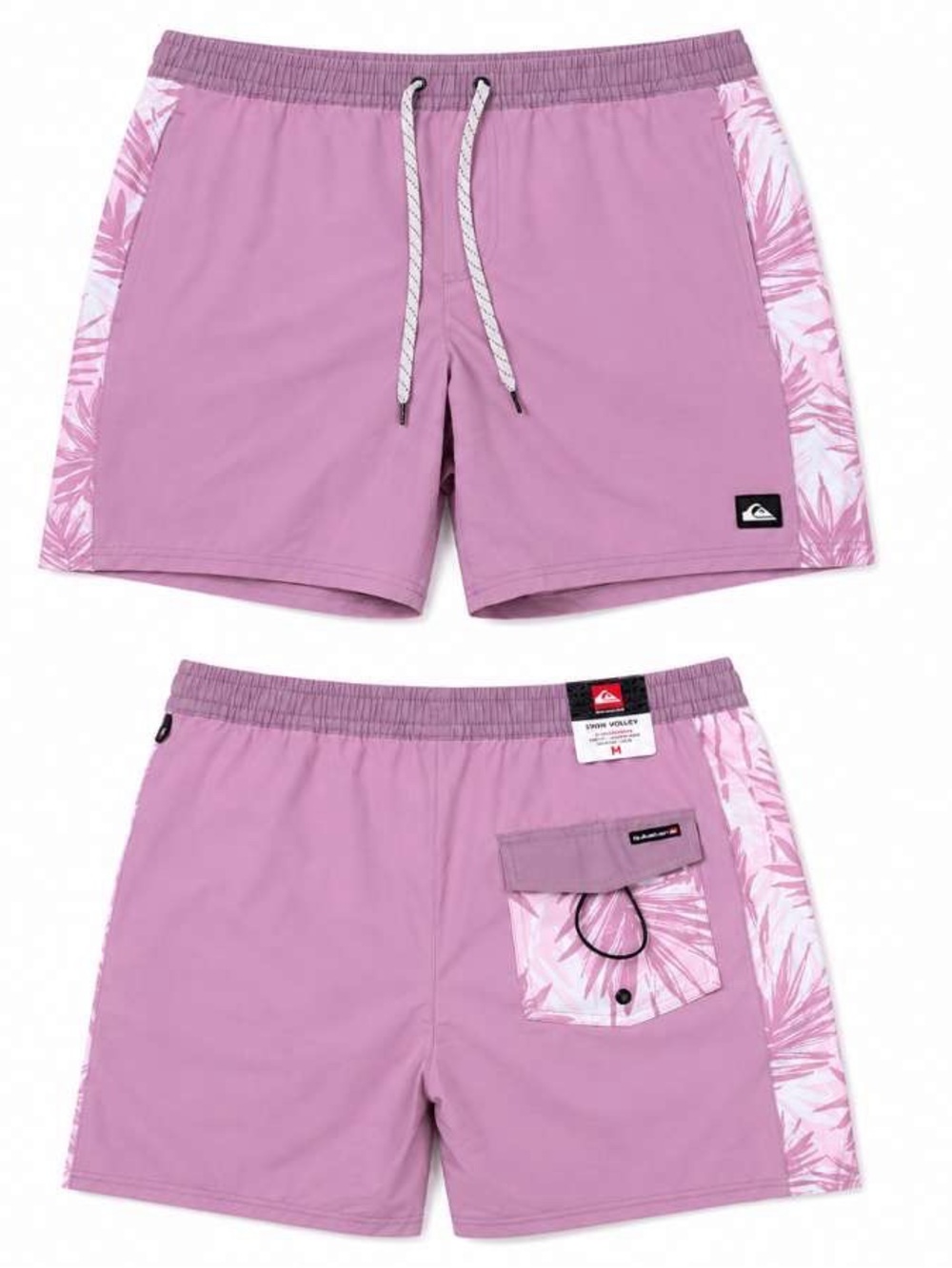 Quiksilver Orchid Pink Swim Volley Shorts